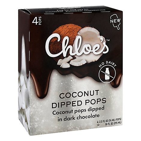 Chloes Pops Fruit Dipped Coconut - 10 OZ