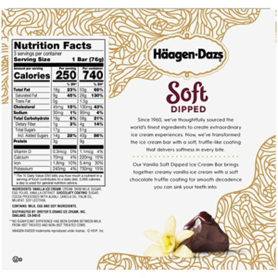 Haagen-Dazs Soft Dipped Vanilla - 3-3 OZ - Image 6