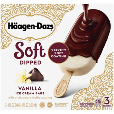 Haagen-Dazs Soft Dipped Vanilla - 3-3 OZ - Image 2