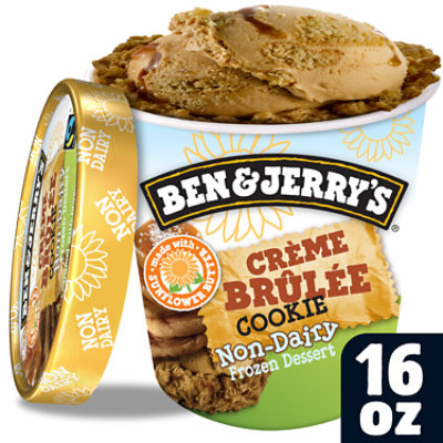 Ben & Jerry's Crème Brulee Cookie Non-Dairy Frozen Dessert - 16 Oz