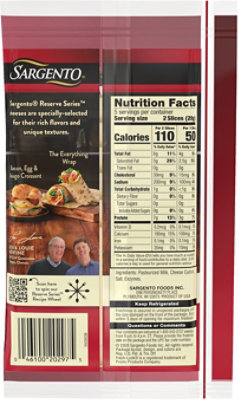 Sargento Reserve Series Cheese Natural Sliced Fresh Asiago 10 Count - 5 Oz - Image 6