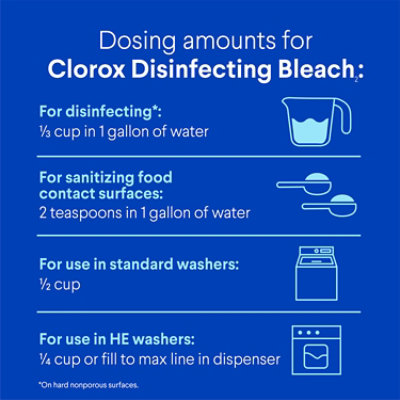 Clorox Regular Concentrated Formula Disinfecting Bleach Bottle - 43 Oz - Image 5