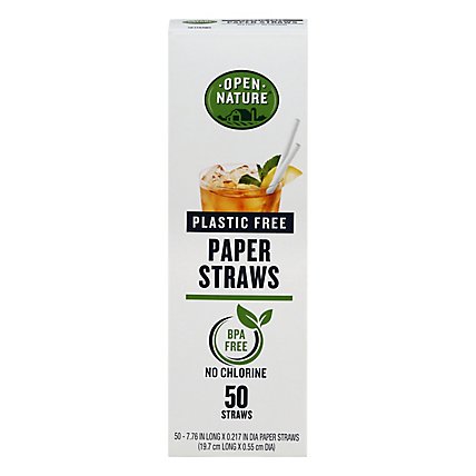 Open Nature Straws Paper - 50 CT - Image 3