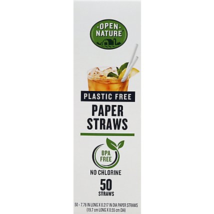 Open Nature Straws Paper - 50 CT - Image 2