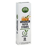 Open Nature Straws Paper - 50 CT - Image 1