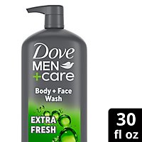 Dove Men Care Extra Fresh Body Wash - 30 FZ - Image 1