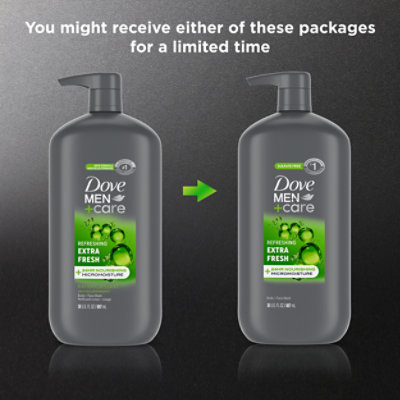 Dove Men Care Extra Fresh Body Wash - 30 FZ - Image 4