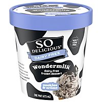 So Delicious Dairy Free Wondermilk Cookies and Creme Frozen Dessert - 1 Pint - Image 1