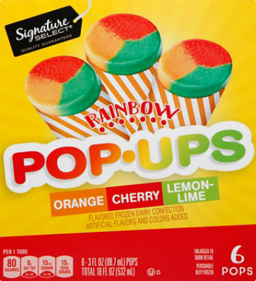 Signature SELECT Pop Ups Rainbow - 6-3.0 Fl. Oz. - Image 2