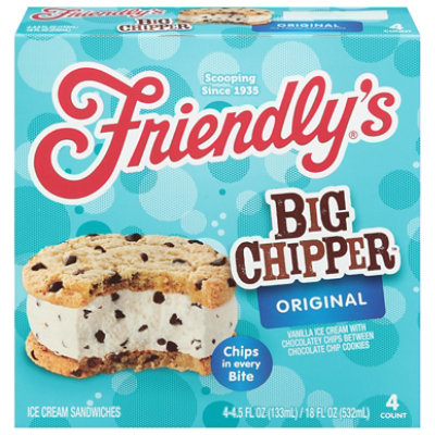Friendly's Big Chipper Original Ice Cream Sandwiches Pack - 4.5 Fl. Oz. - Image 2