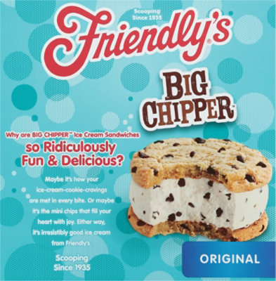 Friendly's Big Chipper Original Ice Cream Sandwiches Pack - 4.5 Fl. Oz. - Image 5