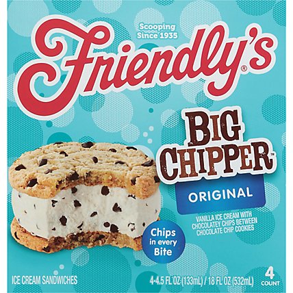 Friendly's Big Chipper Original Ice Cream Sandwiches Pack - 4.5 Fl. Oz. - Image 1