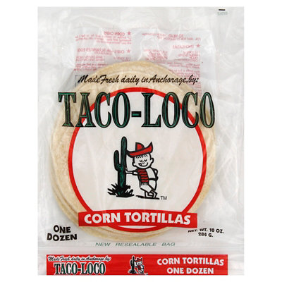 Taco Loco Corn Tortillas 12ct - 10 OZ - Image 1