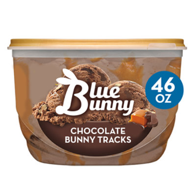 Blue Bunny Chocolate Bunny Tracks Frozen Dessert - 46 Fl. Oz.