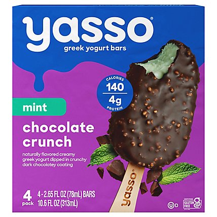 Yasso Mint Chocolate Crunch Greek Yogurt - 4-2.65 FZ - Image 2