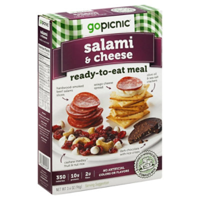 Go Picnic Meal Rte Salami & Crckrs - 3.5 OZ - Image 1