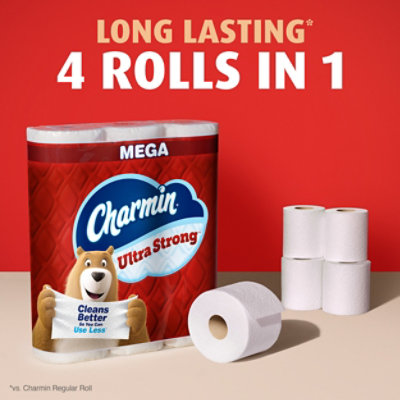 Charmin Strong 24 Mega Roll - 24 RL - Image 4