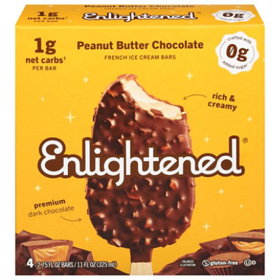 Enlightened Ice Cream Bar Peanut Butter Chip - 4-3.75 FZ - Image 3