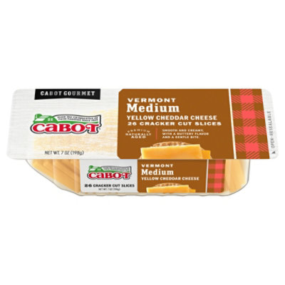 Cabot Cheese Medium Yellow Cheddar - 7 OZ - Pavilions