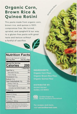 Ancient Harvest Gluten Free Quinoa Rotini Pasta - 8 OZ - Image 6