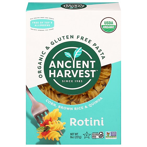 Ancient Harvest Gluten Free Quinoa Rotini Pasta - 8 OZ