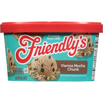 Friendly's Vienna Mocha Chunk Premium Ice Cream Tub - 1.5 Quart - Image 1