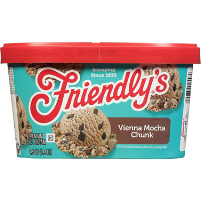 Friendly's Vienna Mocha Chunk Premium Ice Cream Tub - 1.5 Quart - Image 3