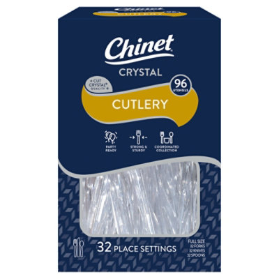 Chinet Cutlery Assorted Cut Crystal - 96 CT - Image 1