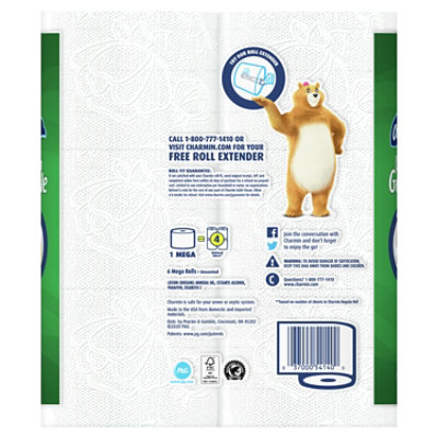 Charmin Gentle 6 Mega Roll - 6 RL - Image 3