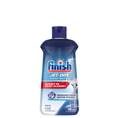 Finish Rinse Aid Jet Dry Hard Water Protection Dishwasher Rinse Agent and Drying Agent - 8.45 Oz - Image 1