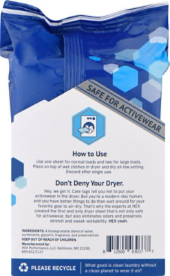 Hex Fresh & Clean Wet Dryer Sheets - 120 CT - Image 4