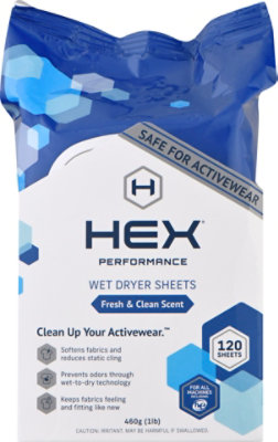 Hex Fresh & Clean Wet Dryer Sheets - 120 CT - Image 2
