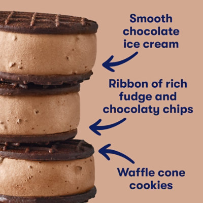 Tillamook Chocolate Mudslide Ice Cream Sandwiches Individually Wrapped Multipack - 4-12 Oz - Image 2