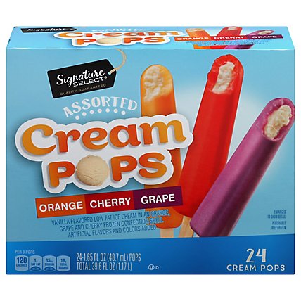 Signature Select Cream Pops Assorted - 24-1.65 FZ - Image 2