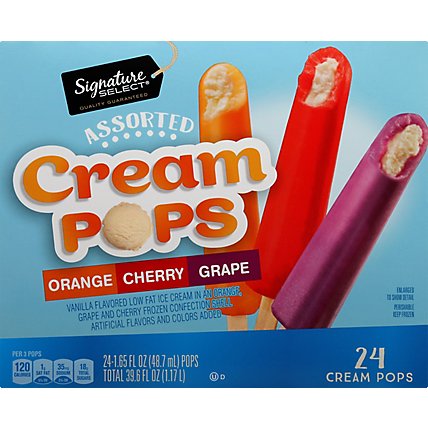 Signature Select Cream Pops Assorted - 24-1.65 FZ - Image 5