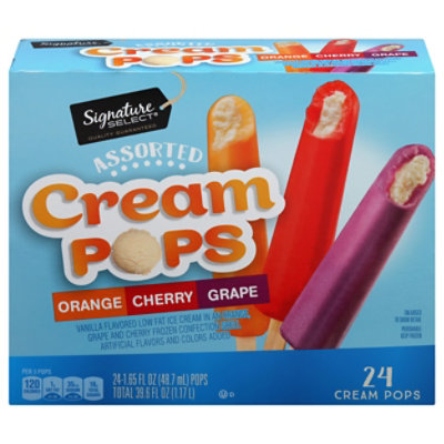 Signature SELECT Cream Pops Assorted - 24-1.65 FZ - pavilions