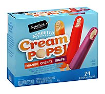 Signature Select Cream Pops Assorted - 24-1.65 FZ