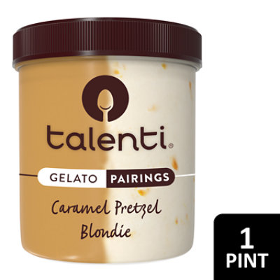 Talenti Caramel Pretzel Blondie Gelato Pairings - 1 Pint