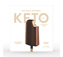 Keto Pint Sea Salt Caramel Ice Cream Bars Pack - 4-3 Oz