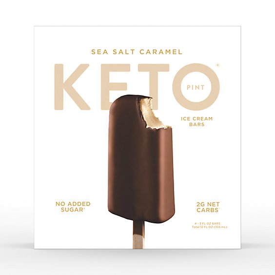 Keto Pint Sea Salt Caramel Ice Cream Bars Pack - 4-3 Fl. Oz.