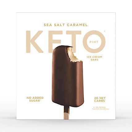 Keto Pint Sea Salt Caramel Ice Cream Bars Pack - 4-3 Fl. Oz. - Image 1