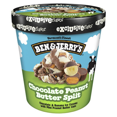 Ben & Jerry's Chocolate Peanut Butter Split Ice Cream - 16 Oz - Image 2