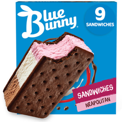Blue Bunny Neapolitan Ice Cream Sandwiches - 9 Count - Image 2