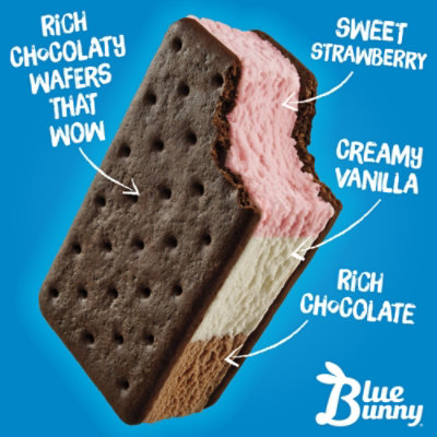 Blue Bunny Neapolitan Ice Cream Sandwiches - 9 Count - Image 5