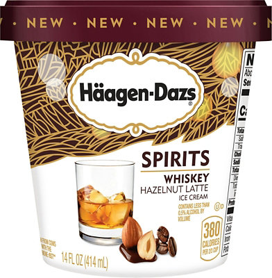Haagen-Dazs Spirits Whiskey Hazelnut - 14 FZ - Image 1
