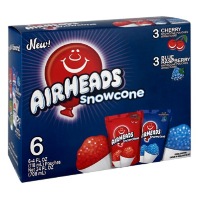 Air Heads Snow Cone 6 Pack 3 Cherry - 24 FZ - Image 1