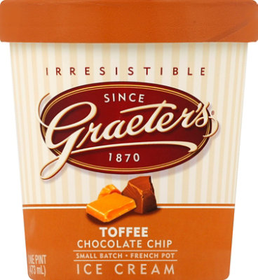 Graeters Toffee Chocolate Chip - 16 OZ - Image 2