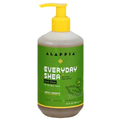 Alaffia Liquid Hand Soap Lemon Verba - 12 FZ