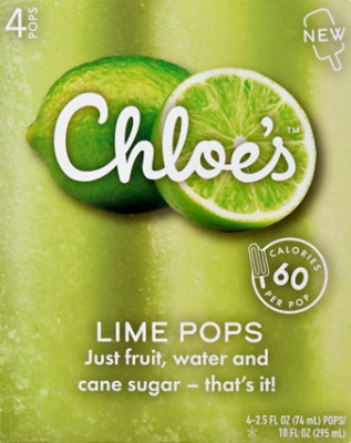 Chloe's Lime Pops - 4-2.5 Fl. Oz. - Image 2