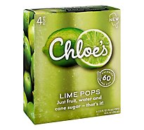 Chloes Pops Fruit Lime - 10 OZ